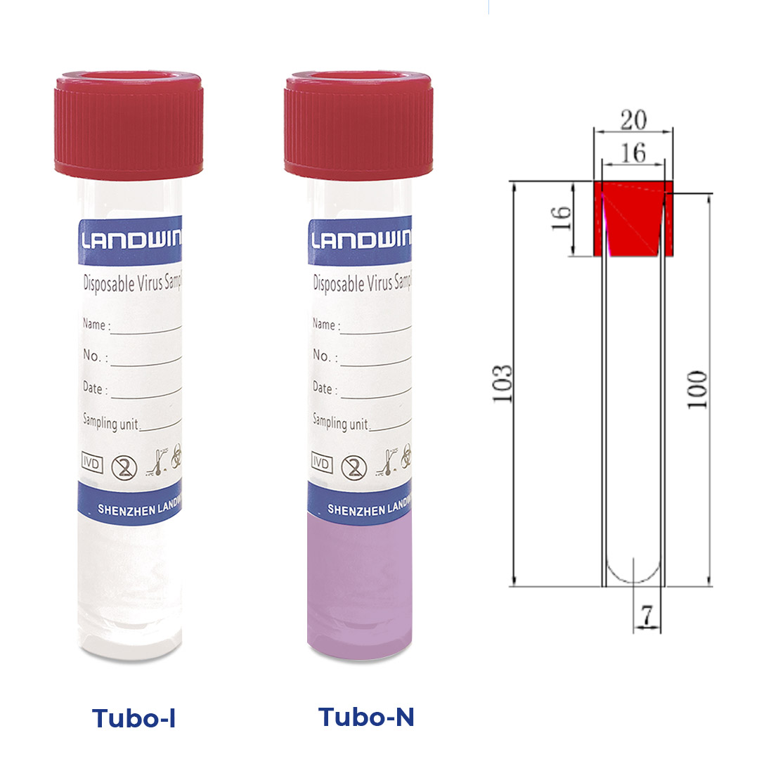 Tube-N (non-inactivating) for sampling contains tris, bovine serum albumin BSA and glycine